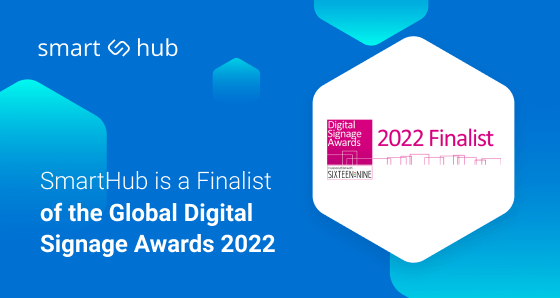 On the List of Winners: SmartHub Is a Finalist of the Global Digital Signage Awards 2022