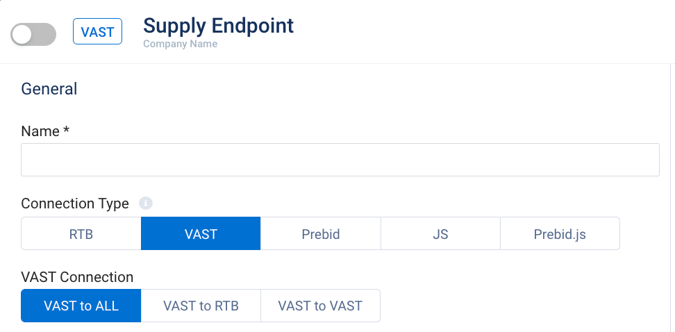 Supply Endpoint on SmartHub. VAST to RTB, RTB to VAST, and VAST to all ways of integrations on SmartHub