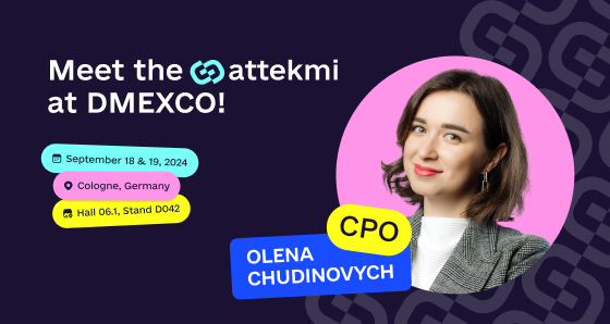 Olena Chudinovych is Coming with us to DMEXCO!